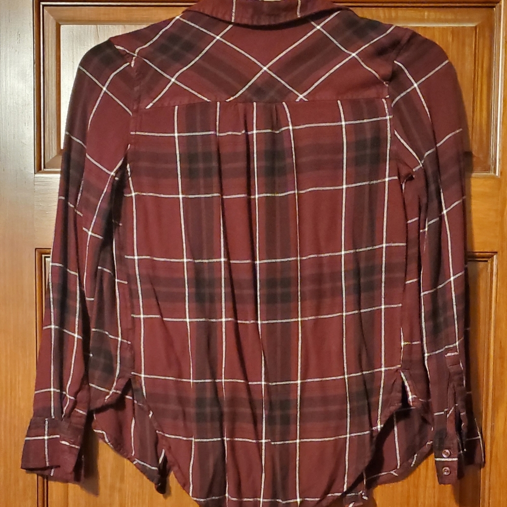 Maroon Flannel Shirt